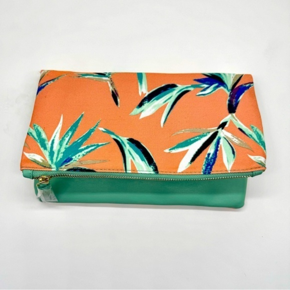 NWT Rachel Pally Limited Edition Reversible Tropical Clutch Purse